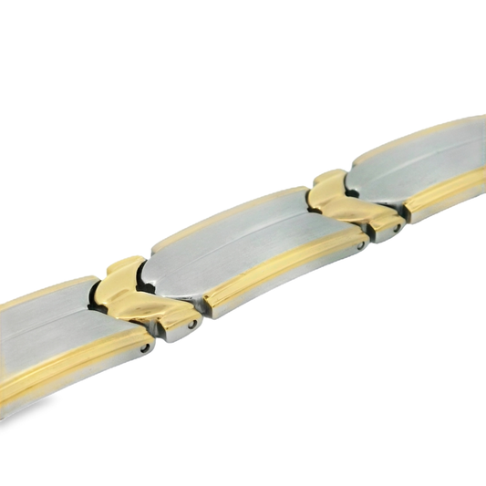 Elegant Two-Tone Bracelet