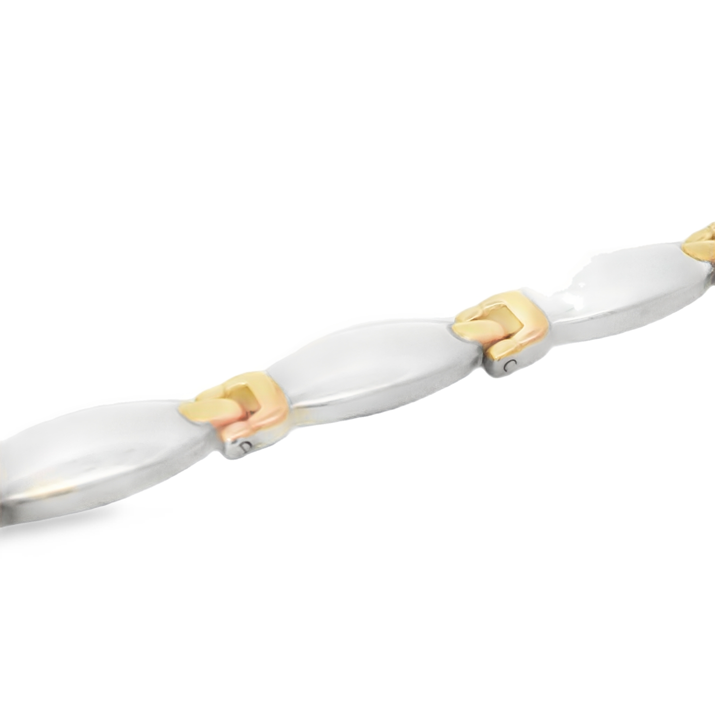 Elegant Two-Tone Magnetic Bracelet