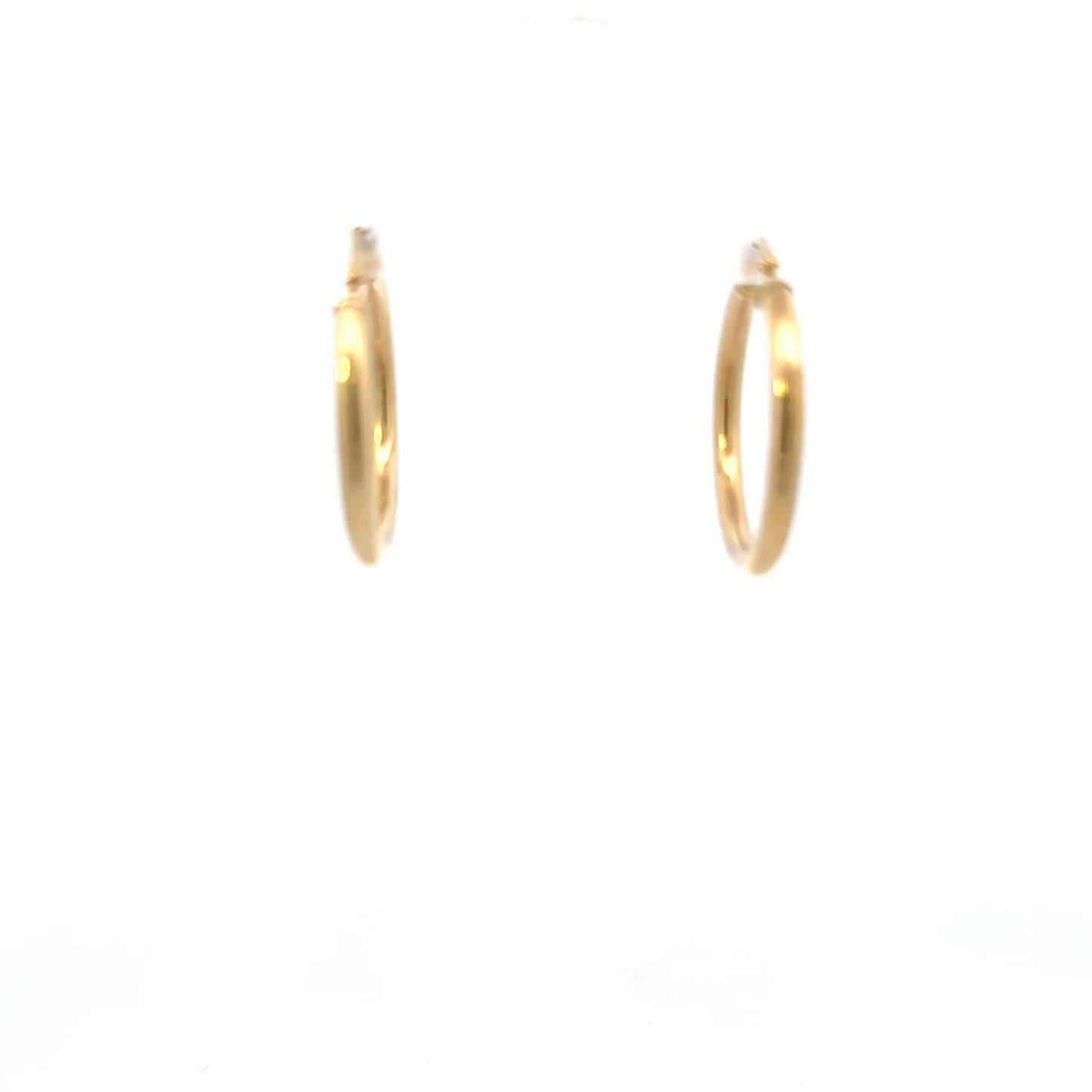 Pair of polished Hoops