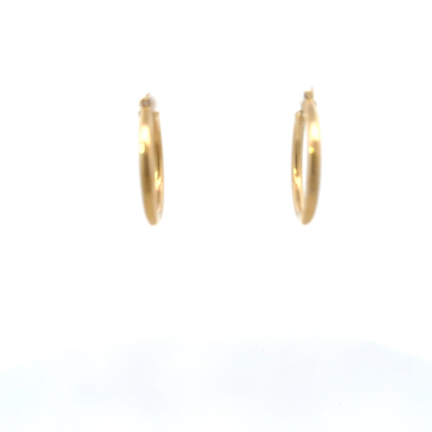 Pair of polished Hoops